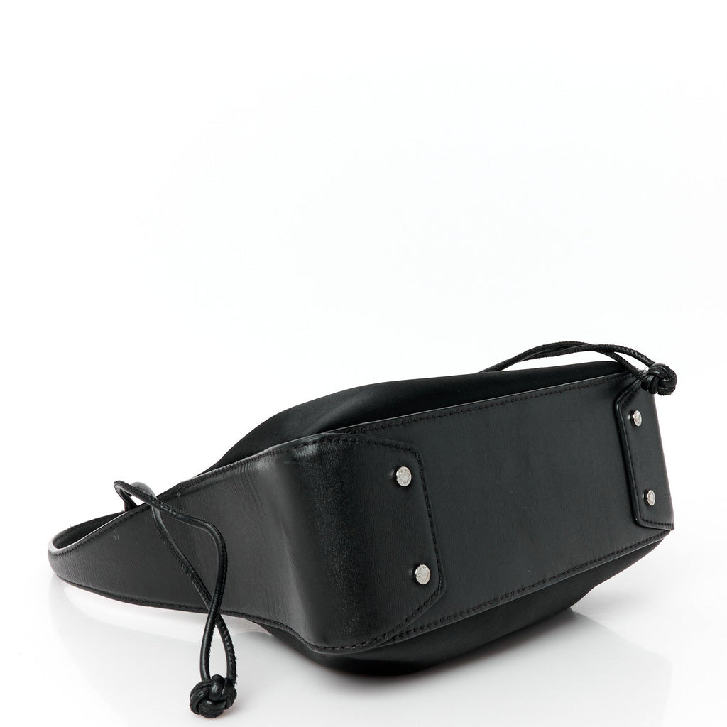 Lambskin Nylon Small Ryan Bag Black