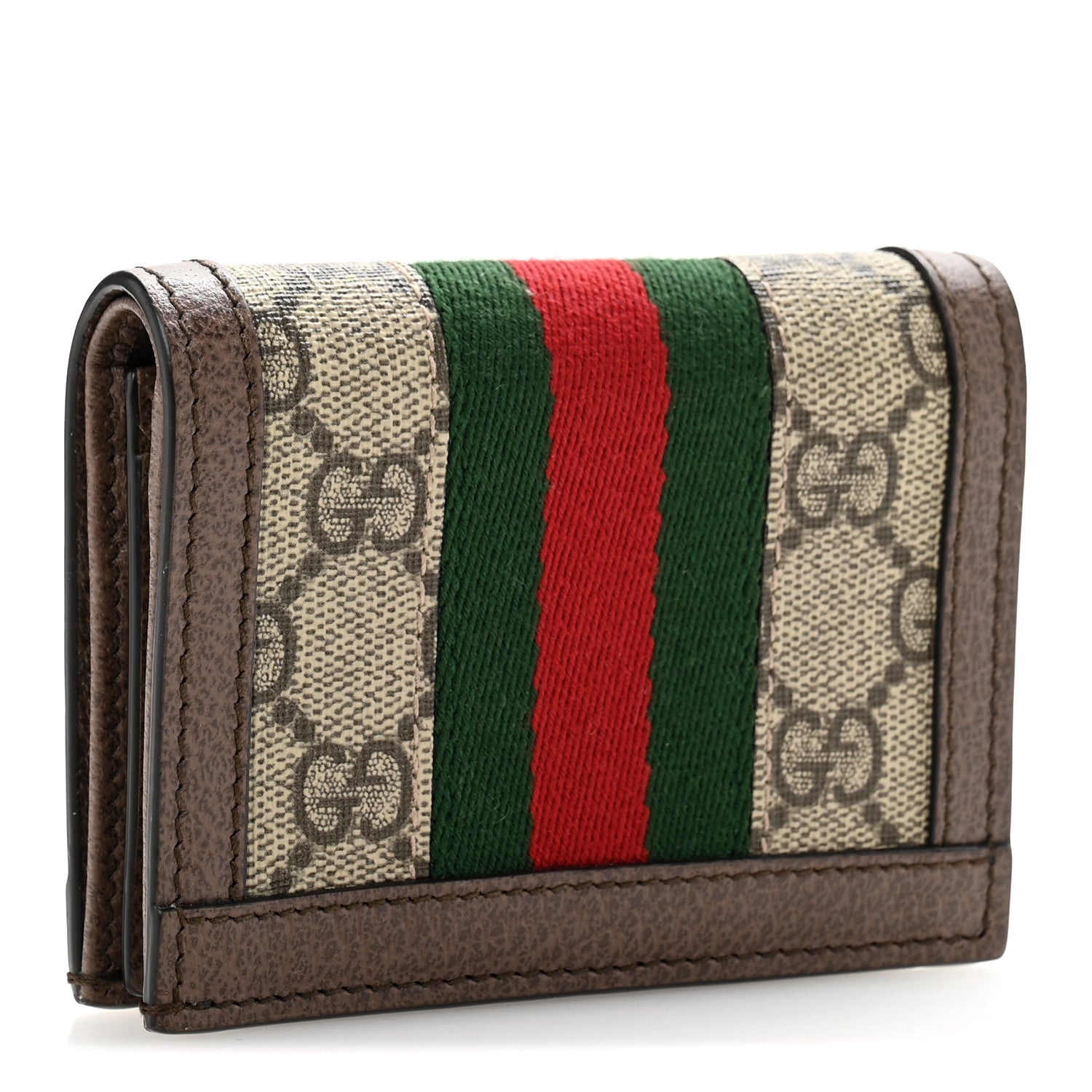 GG Supreme Monogram Web Ophidia  Case Beige New Acero
