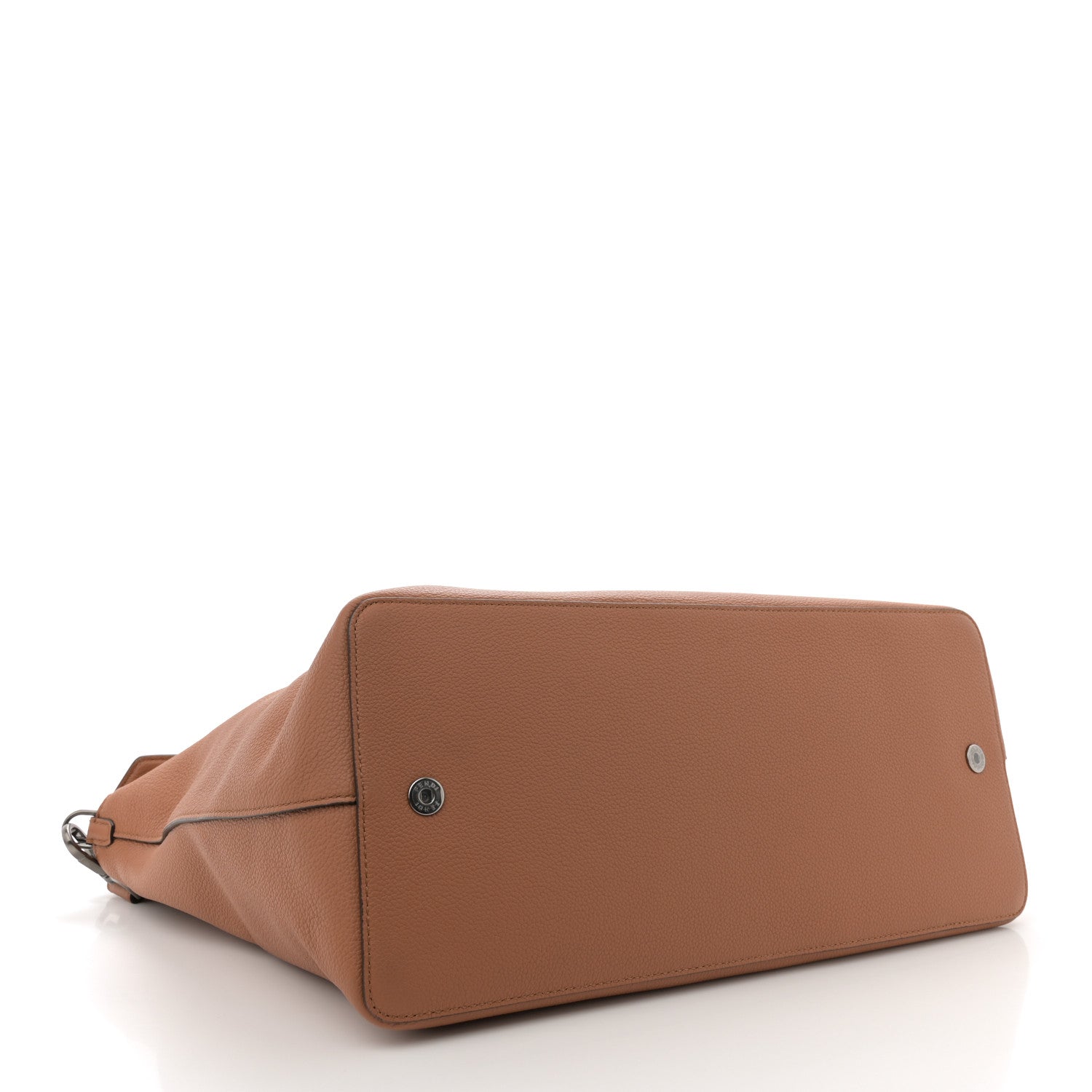 Vitello Cher Fendi Roma Duffle Bag Saddle Brandy