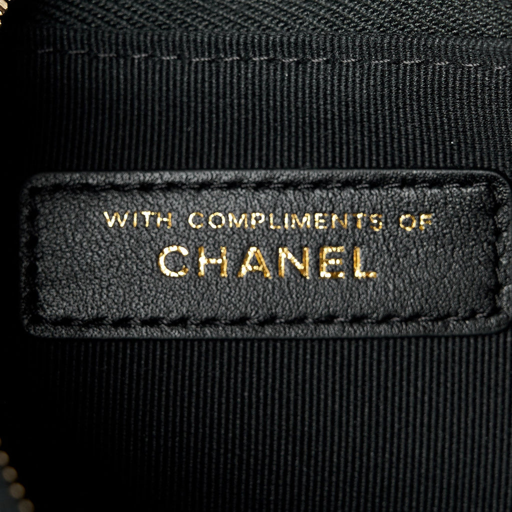Velvet Crystal Quilted Chain Hobo Black