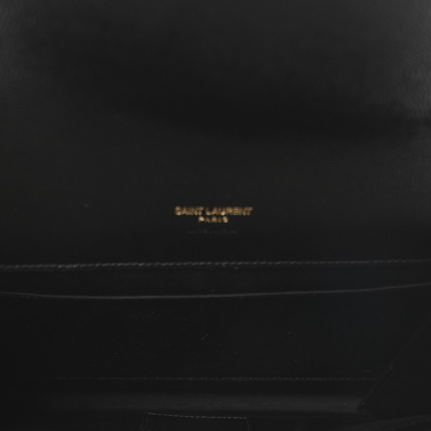 Grain De Poudre Matelasse Chevron Monogram Envelope Clutch Black