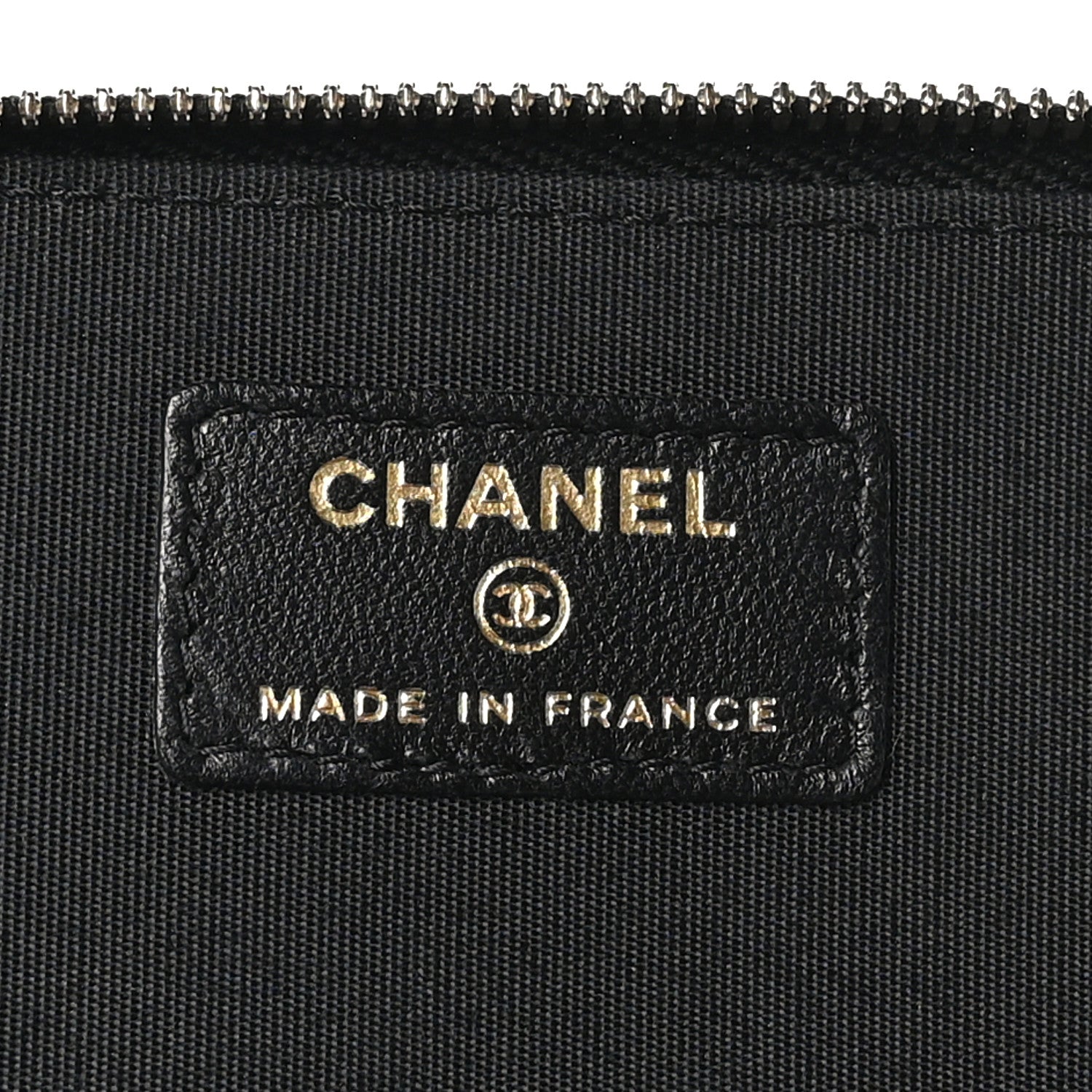Lambskin Quilted Small Top Handle Vanity Case With Chain Black
