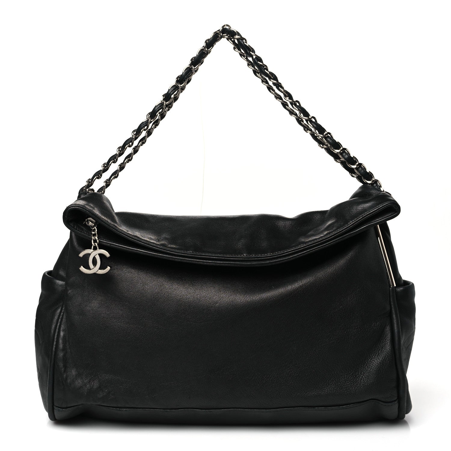 Lambskin Large Ultimate Soft Tote Black
