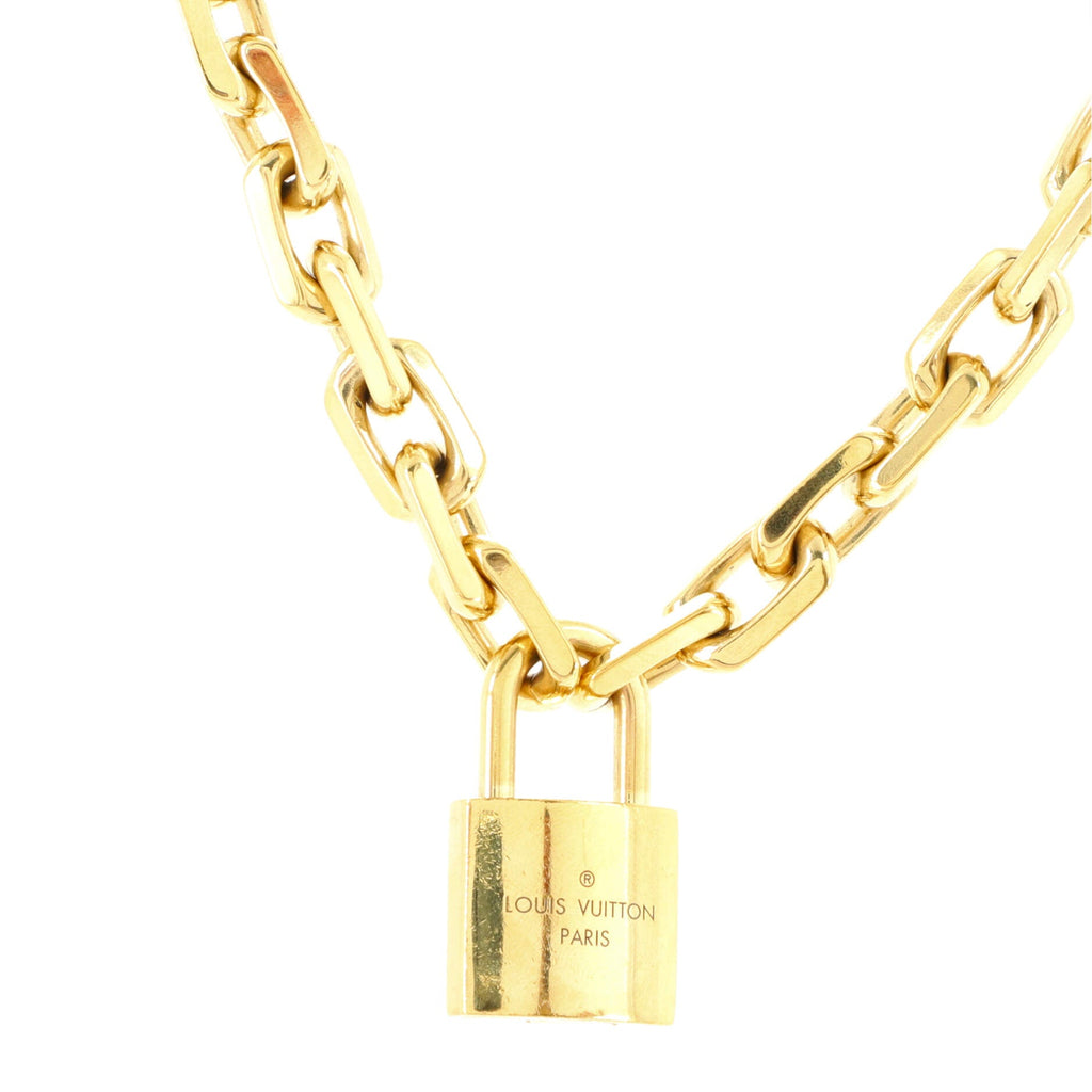 LV Edge Cadenas Necklace Brass