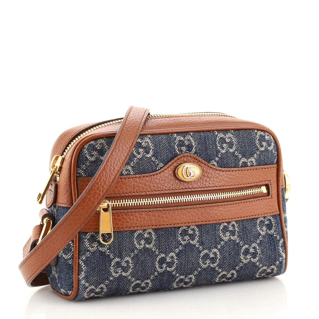Ophidia Shoulder Bag GG Denim Mini