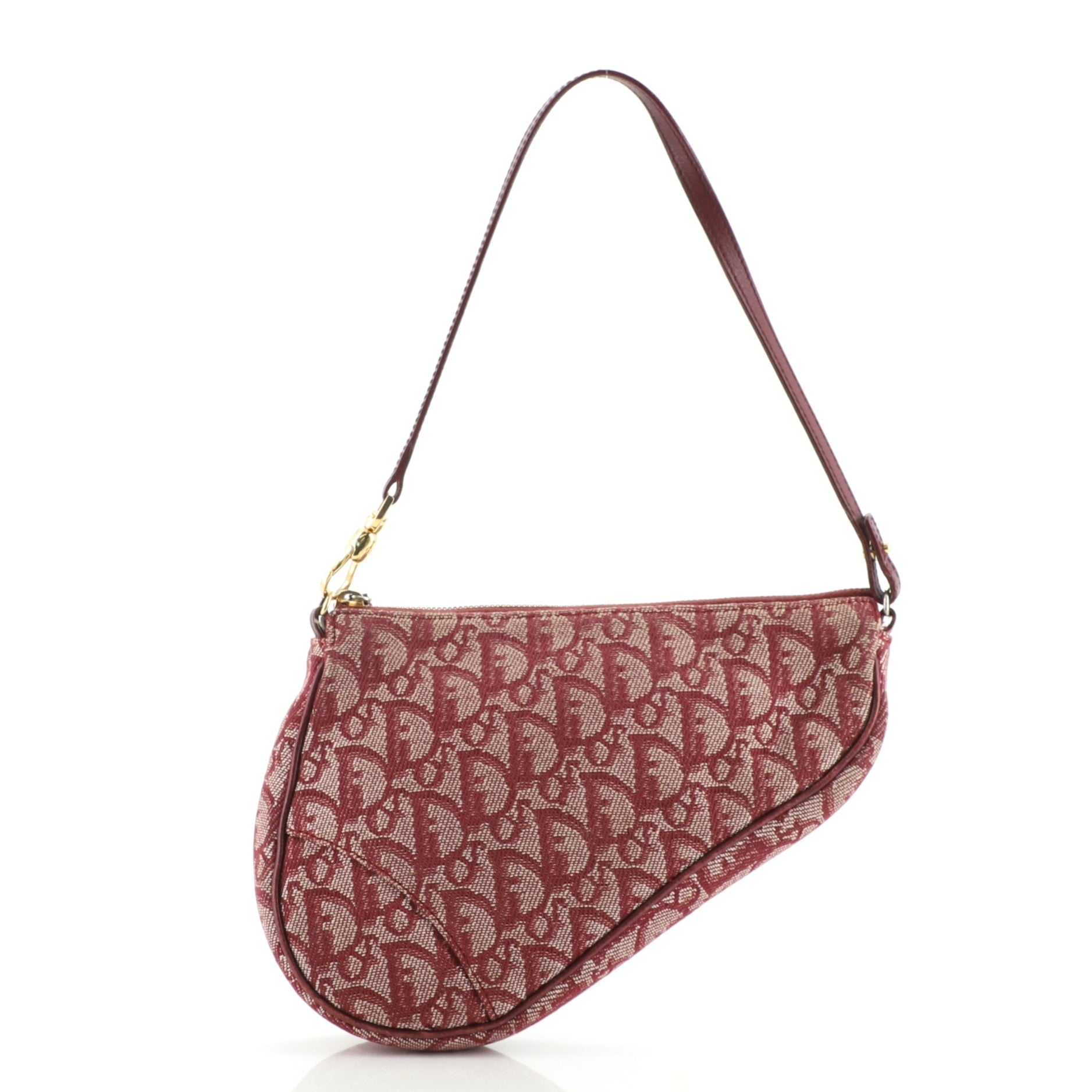 Vintage Saddle Bag Diorissimo Canvas Mini