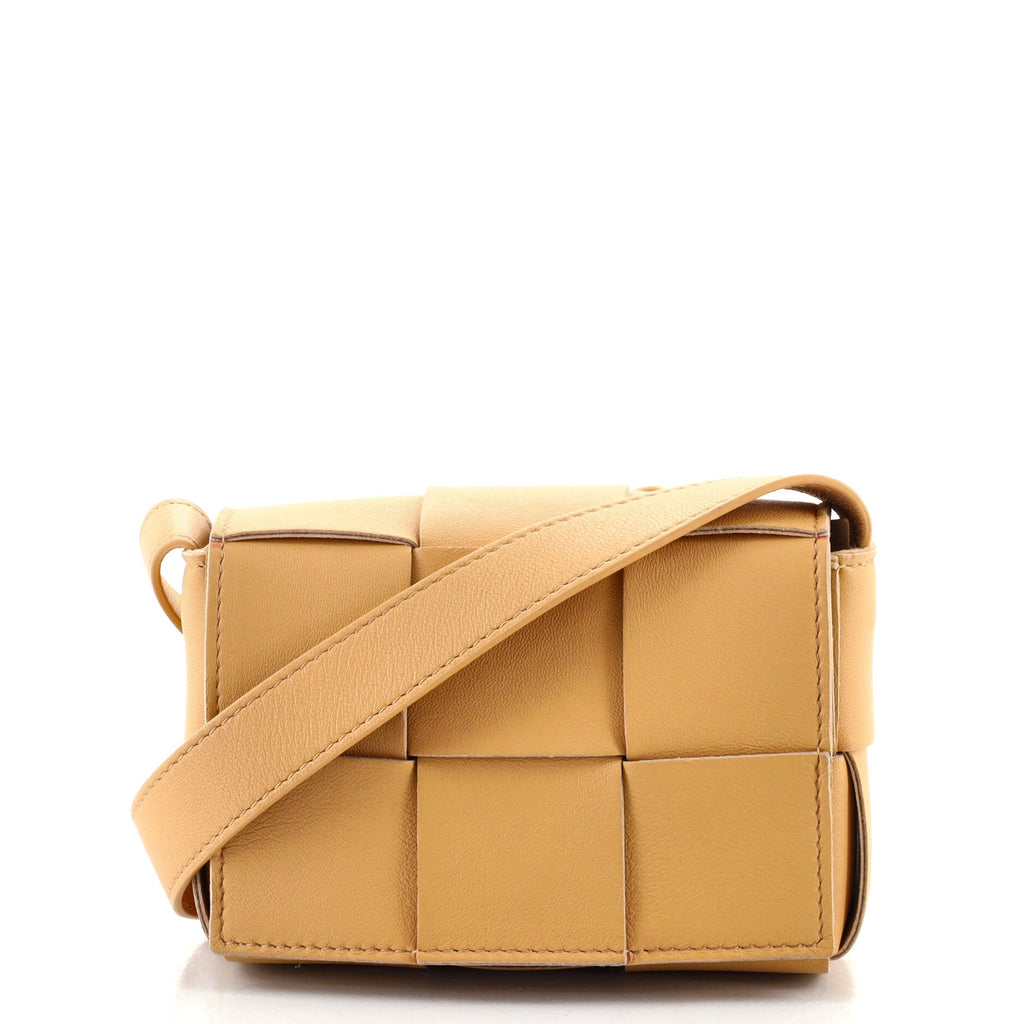 Cassette Crossbody Bag Maxi Intrecciato Leather Extra Mini