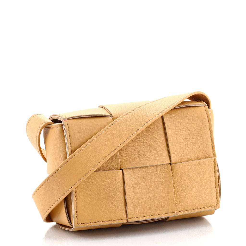 Cassette Crossbody Bag Maxi Intrecciato Leather Extra Mini