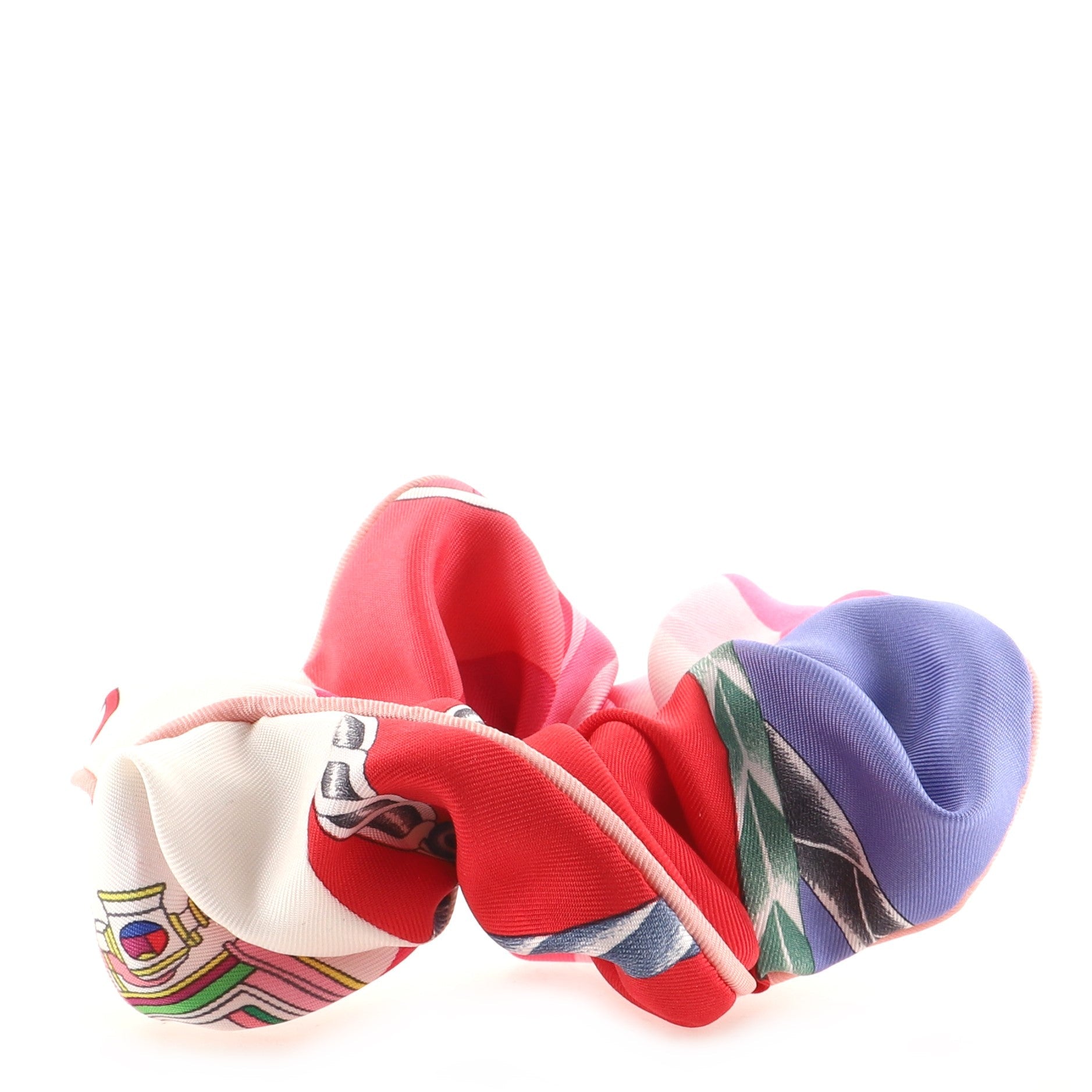 Claudia Scrunchie Printed Silk XS