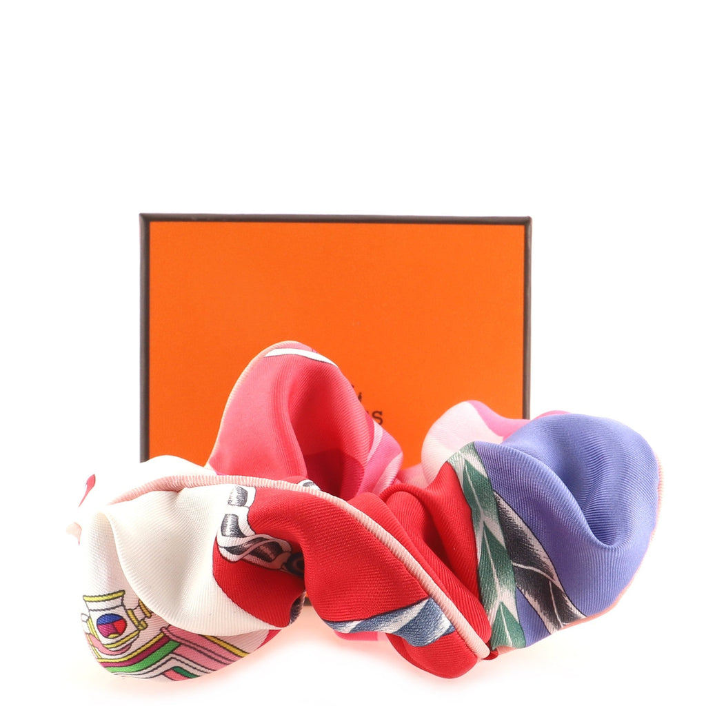 Claudia Scrunchie Printed Silk XS