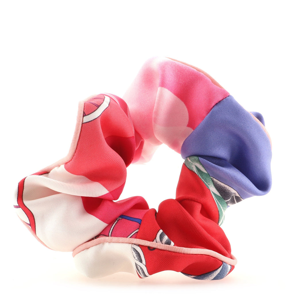 Claudia Scrunchie Printed Silk XS