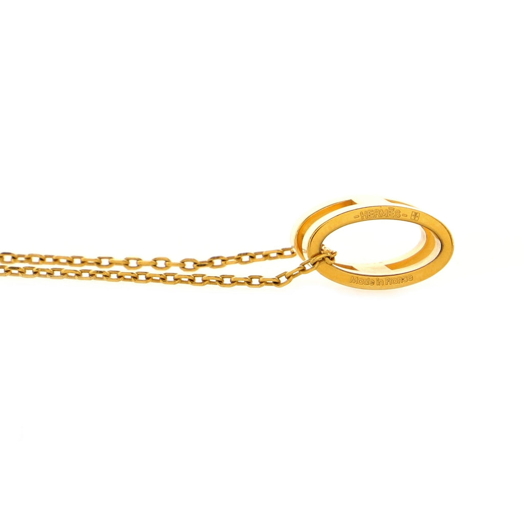 Pop H Pendant Chain Necklace Metal and Enamel