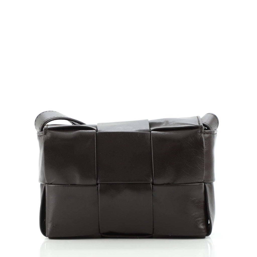 Cassette Crossbody Bag Maxi Intrecciato Leather Extra Mini