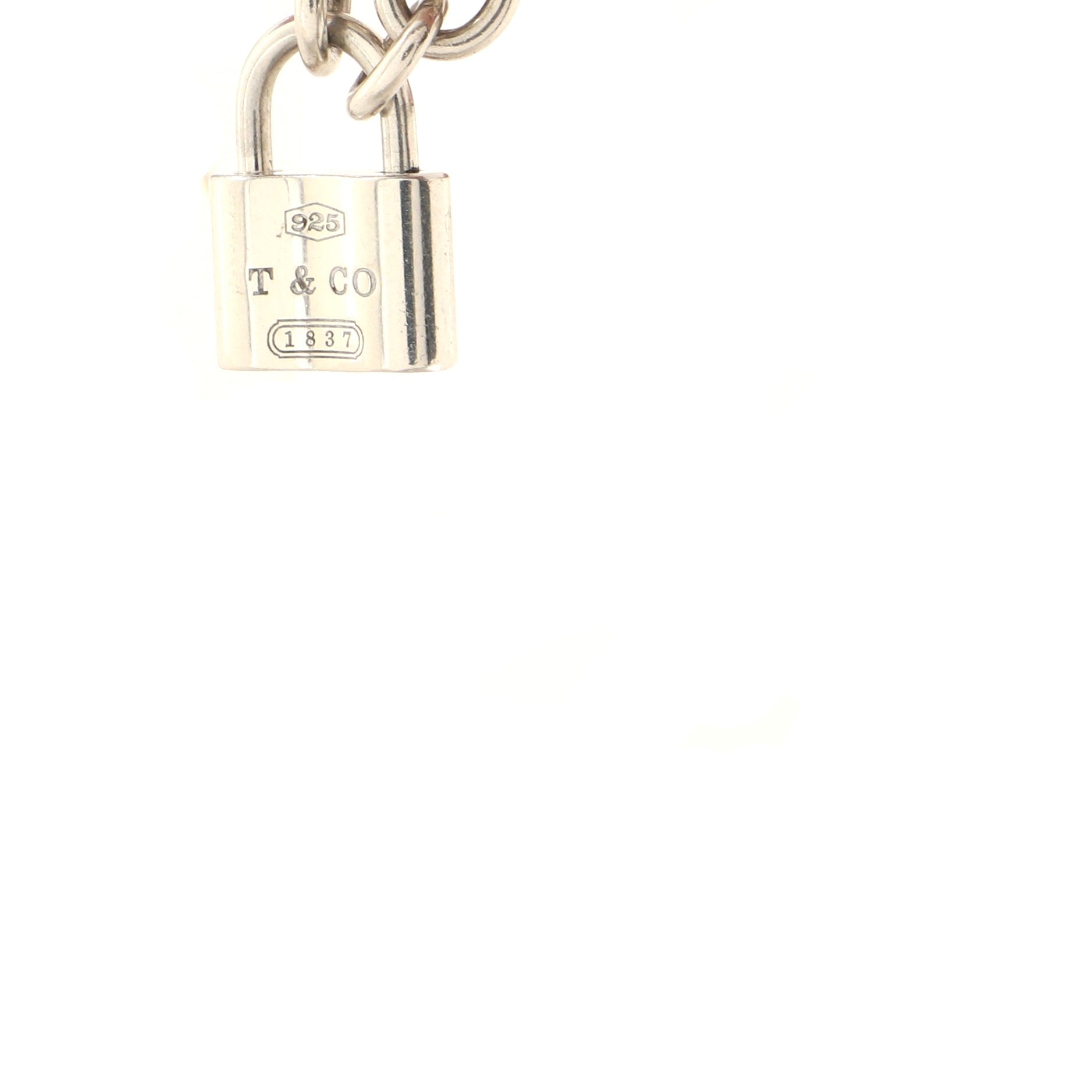 1837 Lock Charm Bracelet Sterling Silver