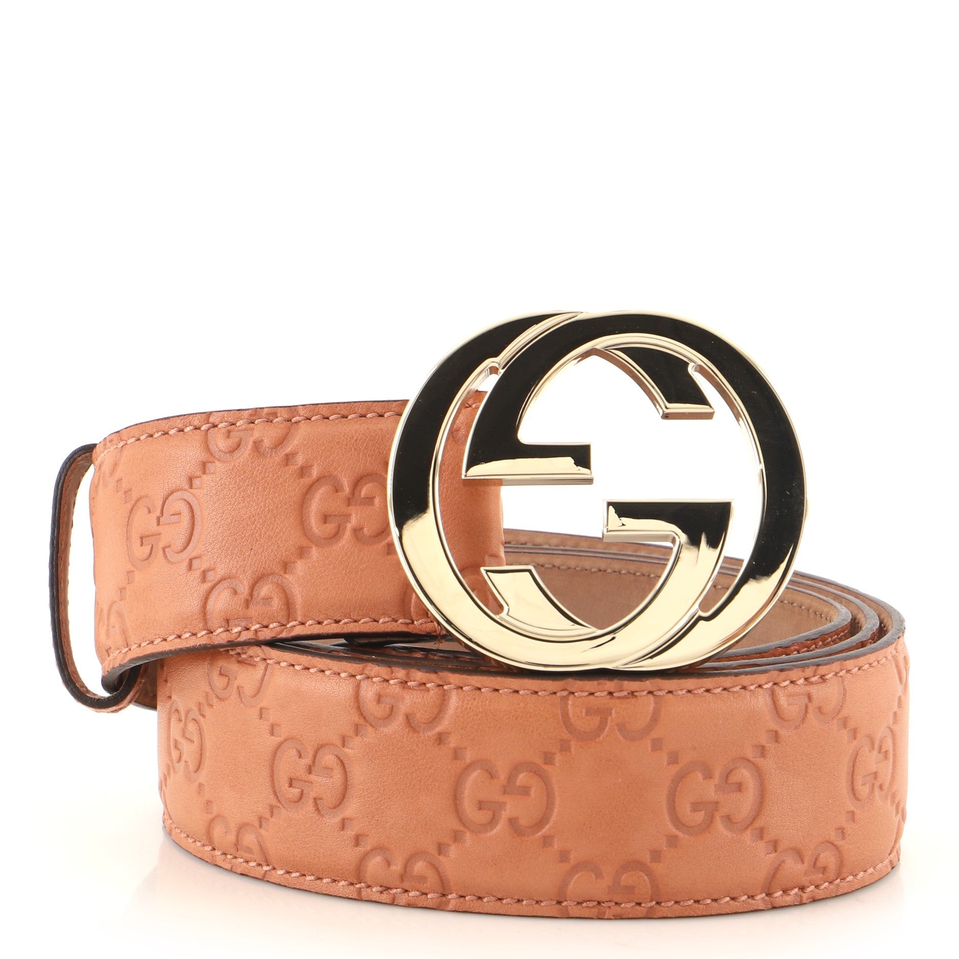 Interlocking G Belt Guccissima Leather Wide 100