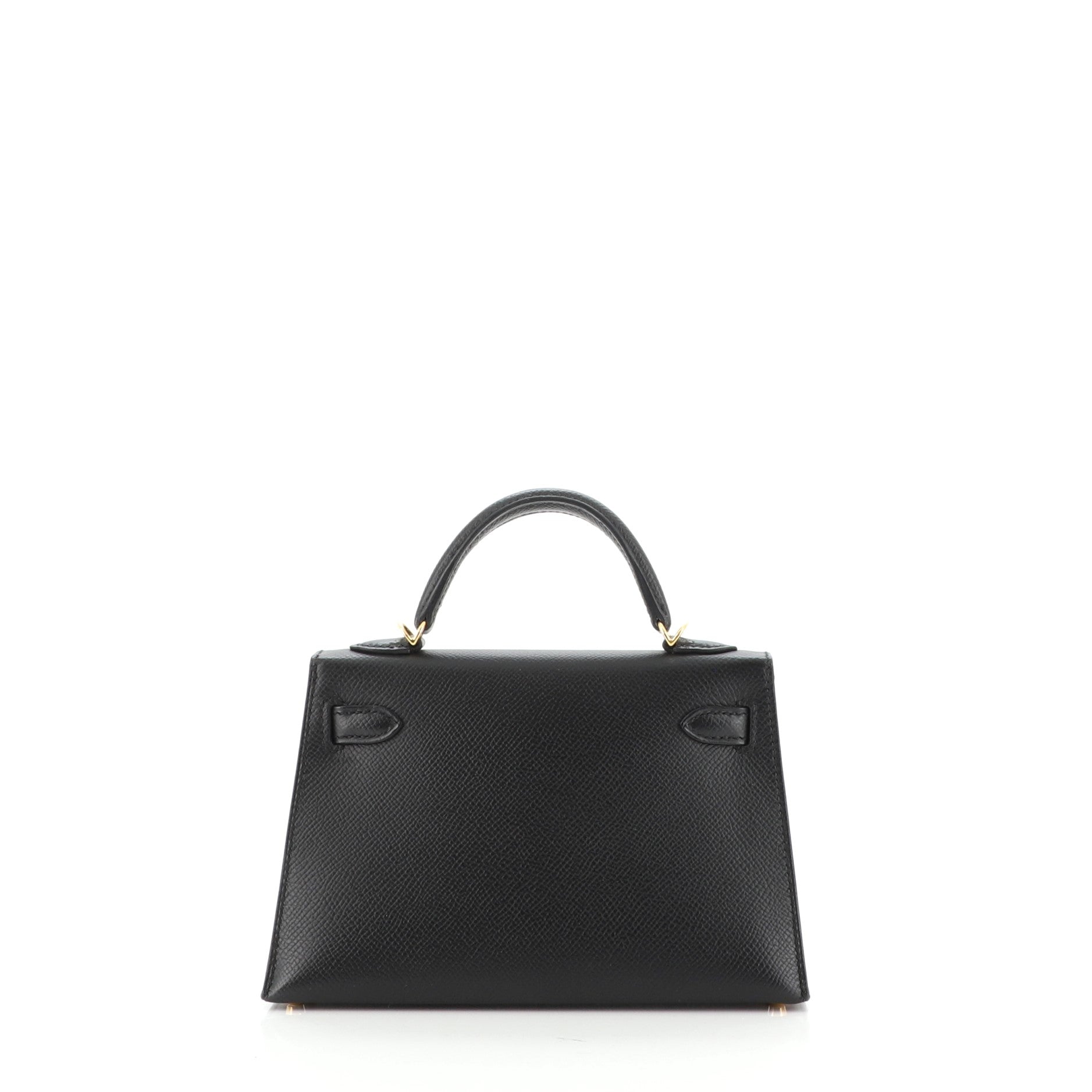 Kelly Mini II Bag Noir Epsom with Gold Hardware 20