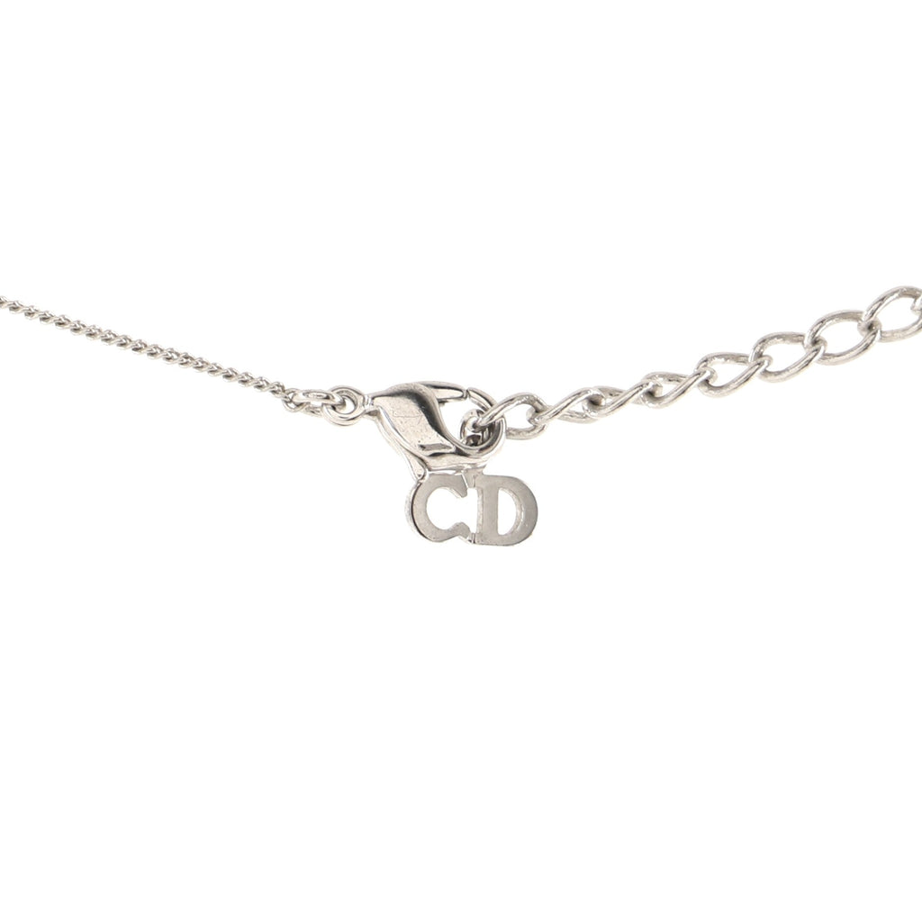 Vintage Logo Lock Pendant Necklace Metal