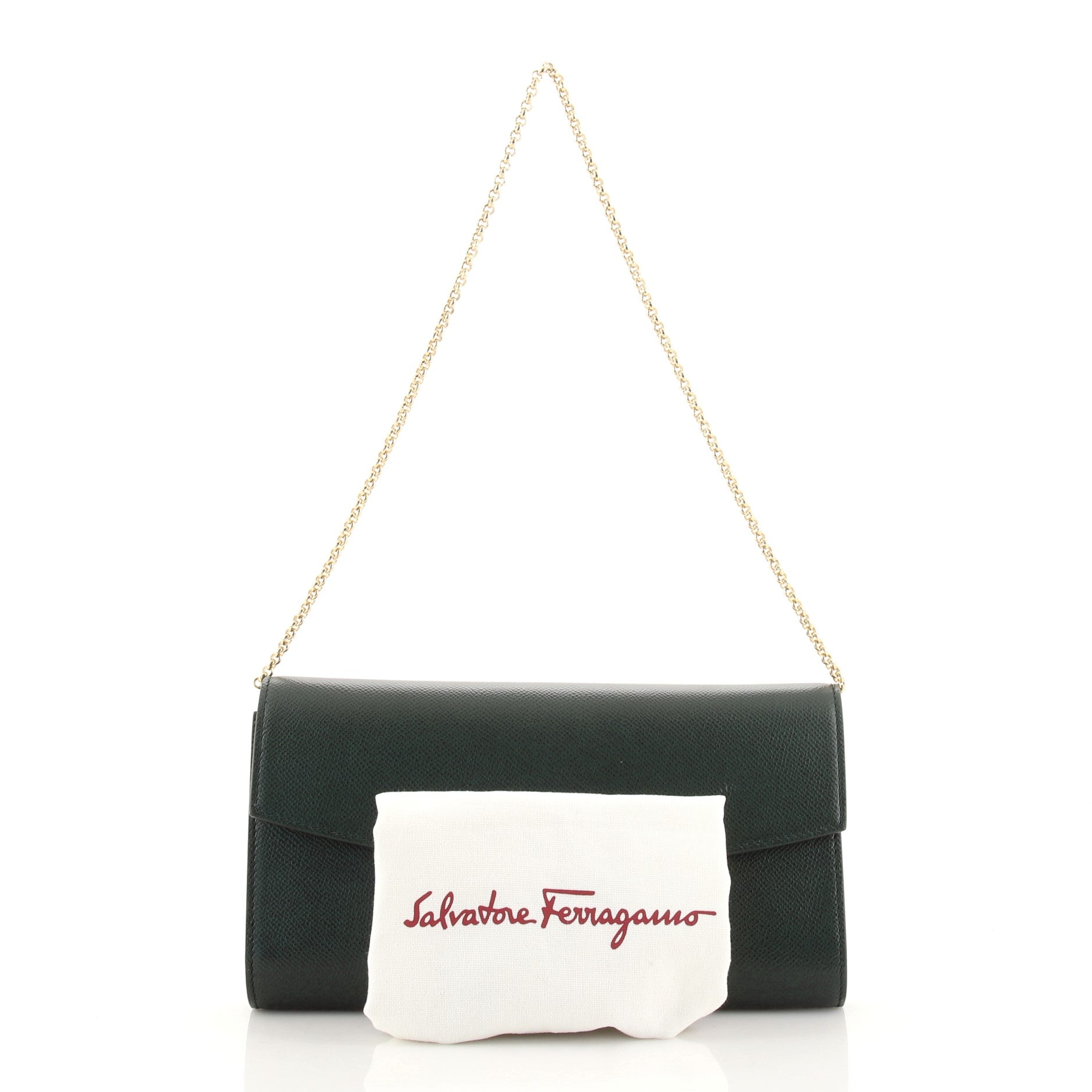Gancini Clip Clutch Leather Mini