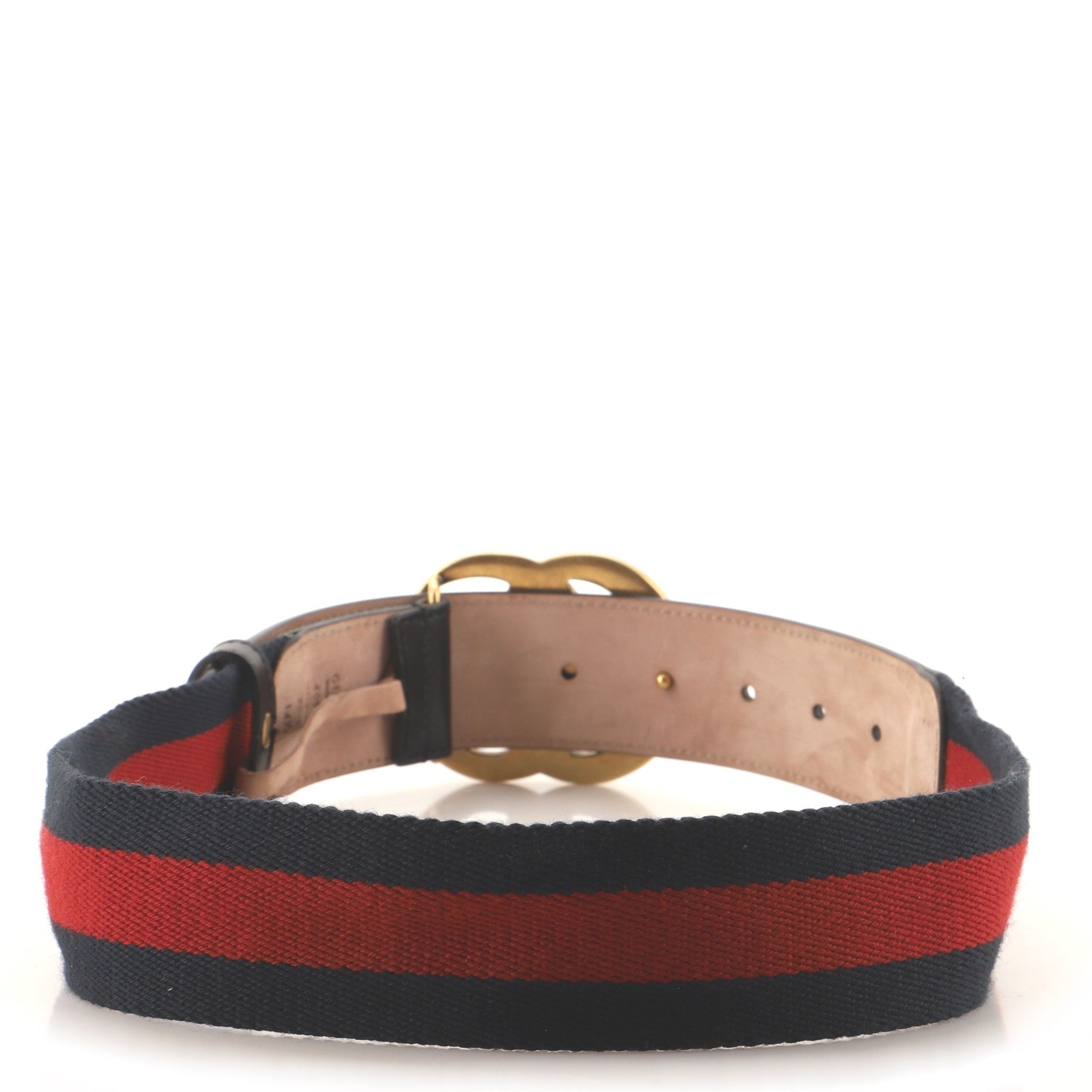 GG Marmont Web Belt Canvas and Leather Wide 70