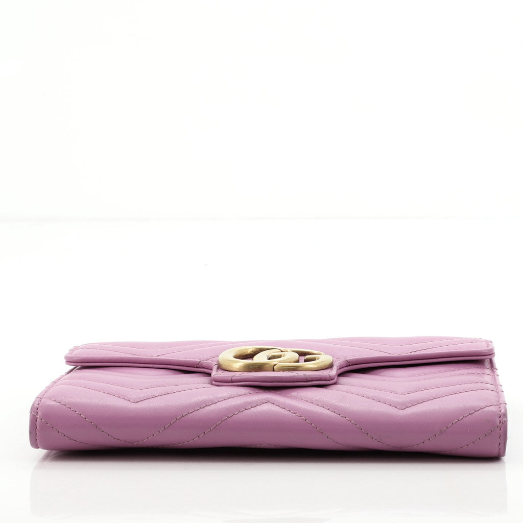 GG Marmont Chain Wallet Matelasse Leather Mini
