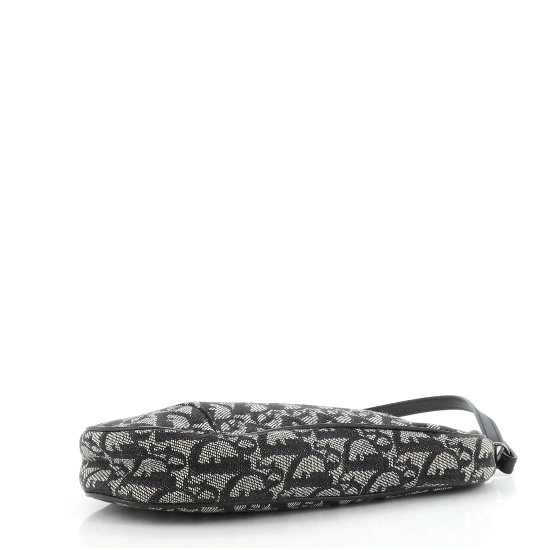 Vintage Saddle Bag Diorissimo Canvas Mini