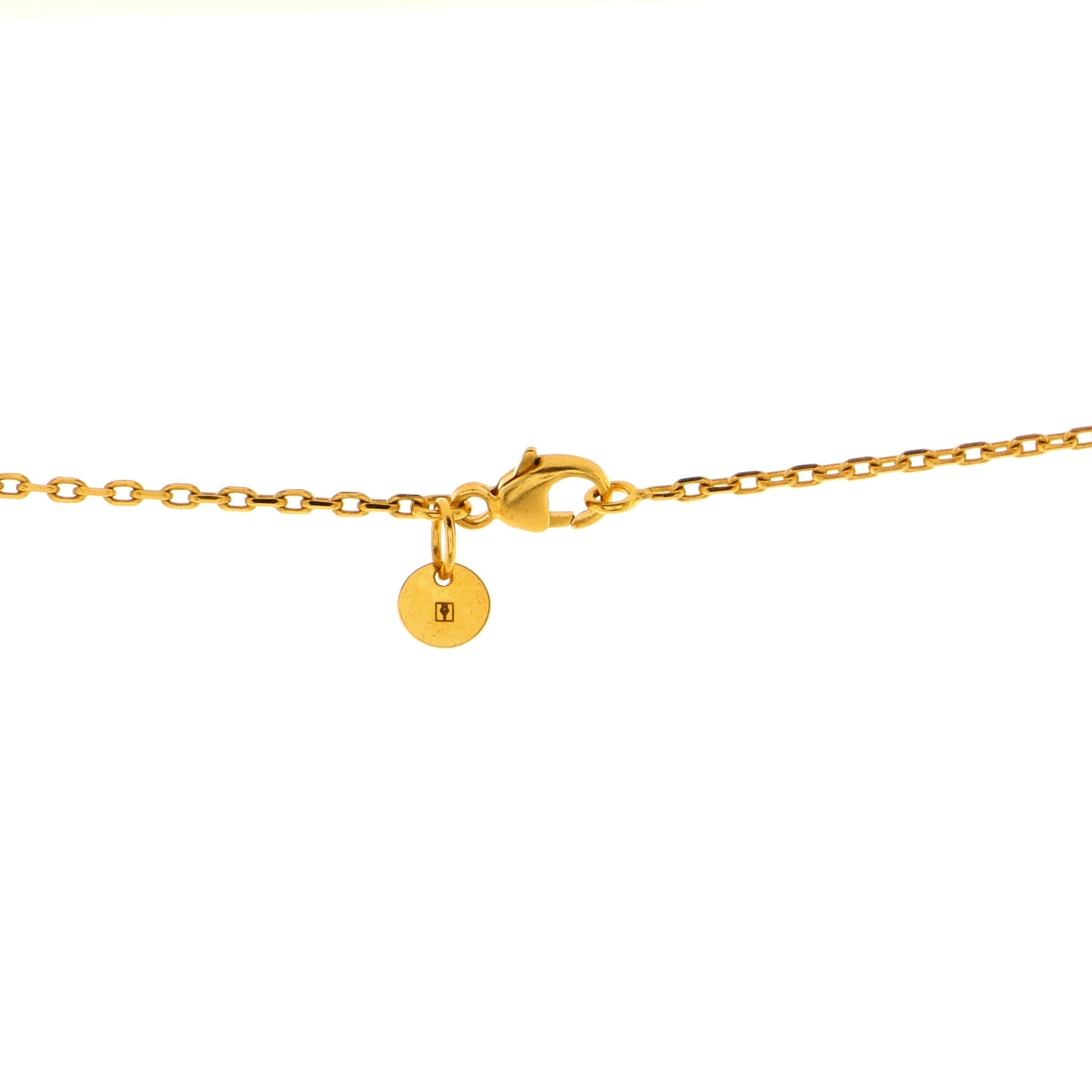As de Coeur Pendant Necklace Metal and Leather Small