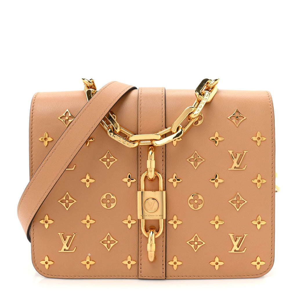 Calfskin Monogram Metal Rendez-Vous Camel