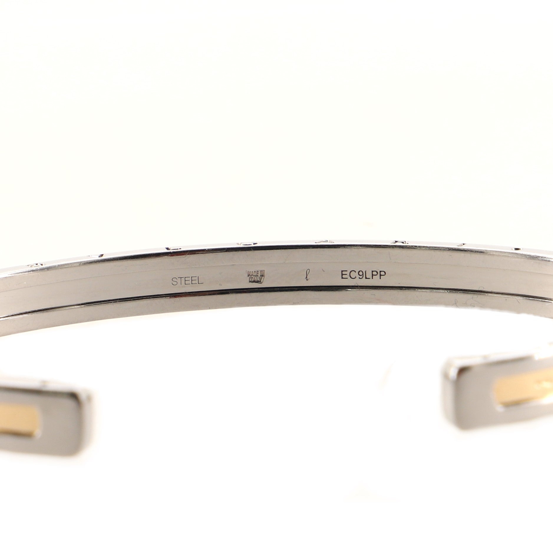 B.Zero1 Cuff Bracelet 18K Rose Gold and Stainless Steel