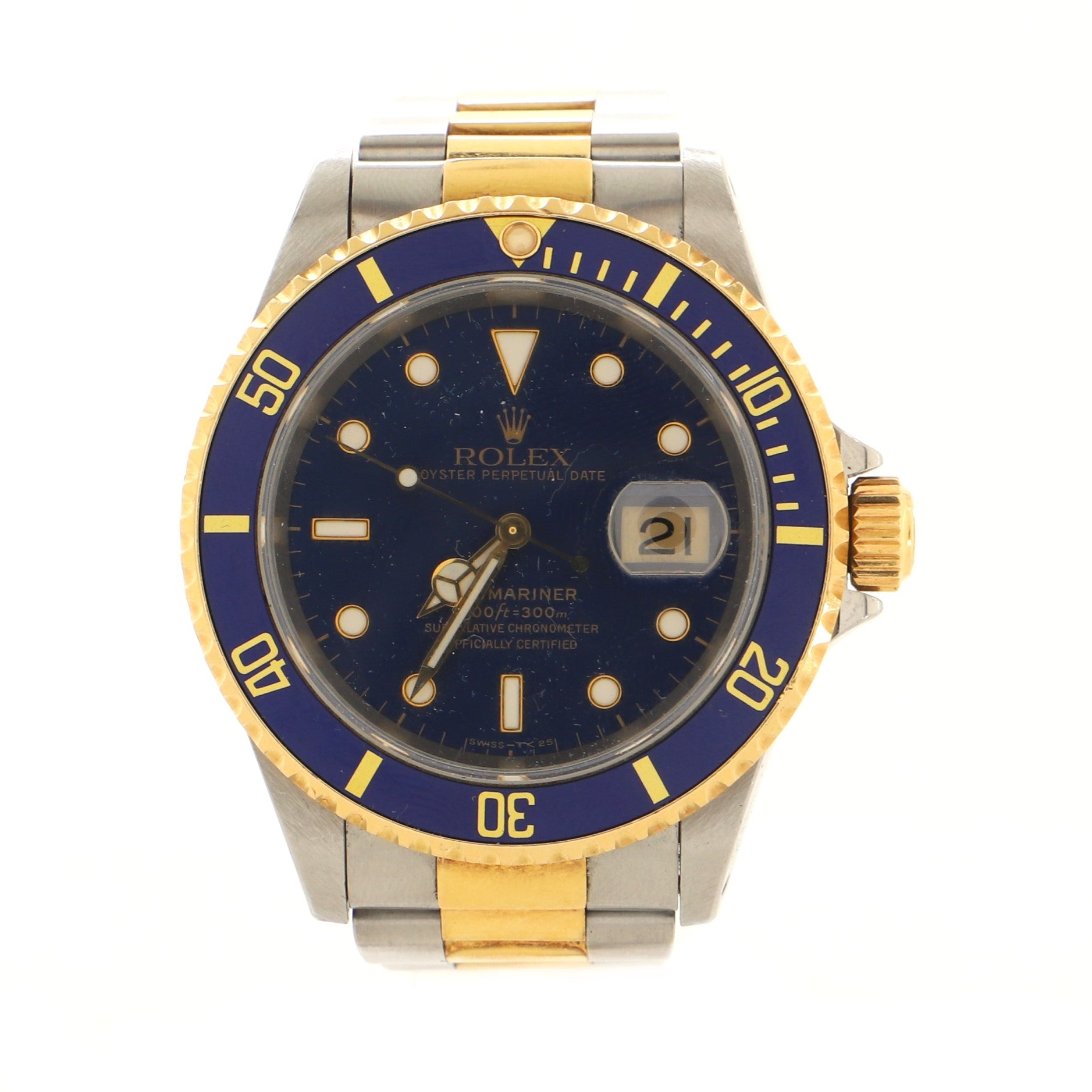 Oyster Perpetual Submariner Date Automatic Watch Stainless Steel and Yellow Gold 40