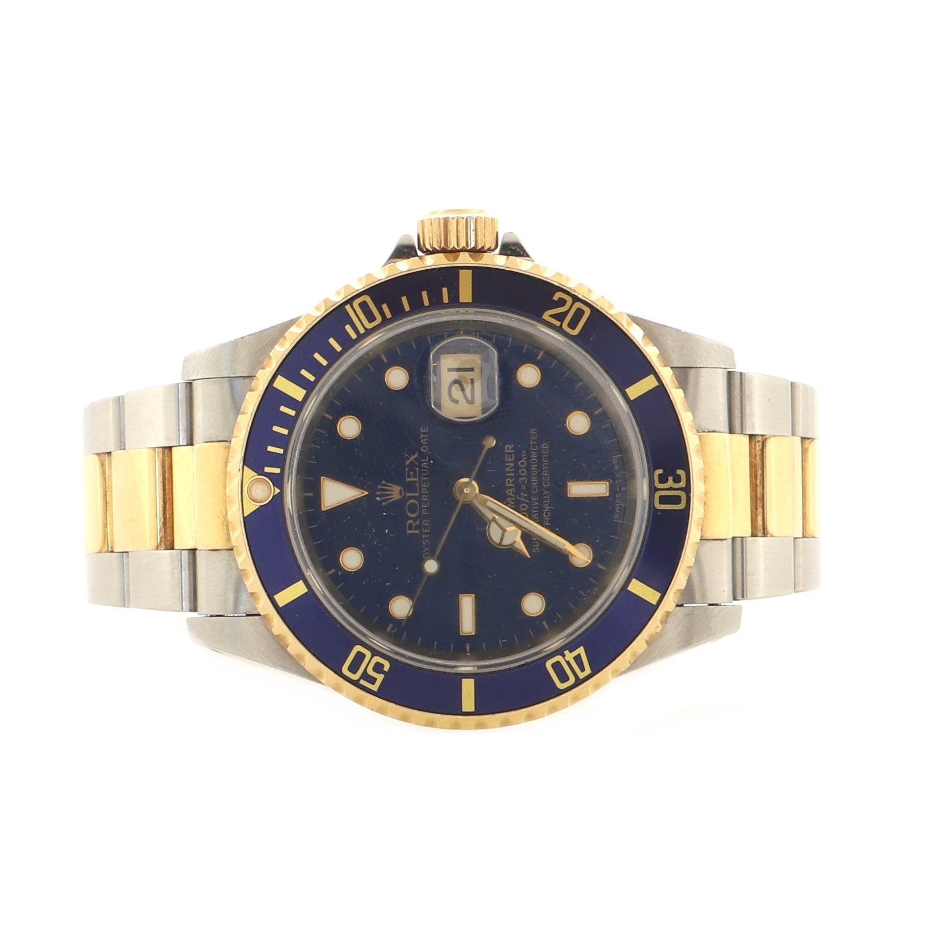 Oyster Perpetual Submariner Date Automatic Watch Stainless Steel and Yellow Gold 40