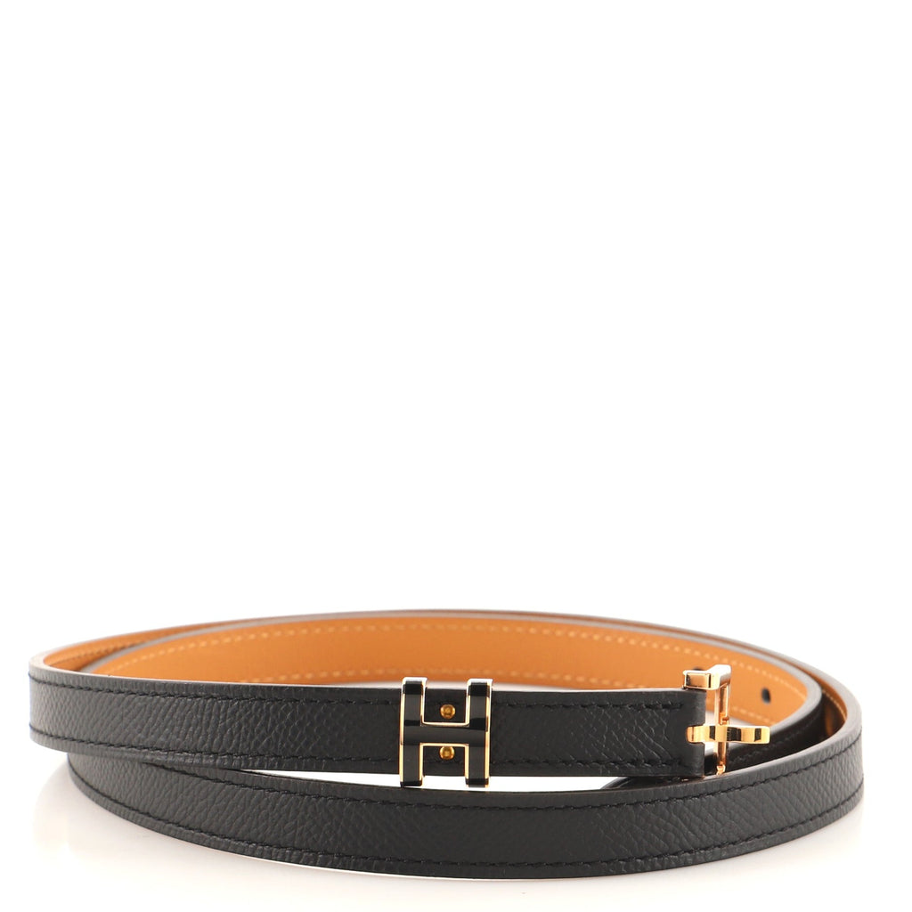 Pop H Belt Leather Thin 90