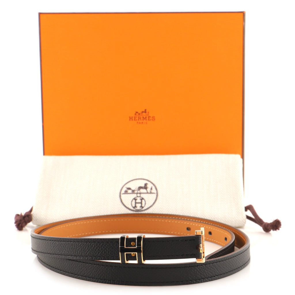 Pop H Belt Leather Thin 90
