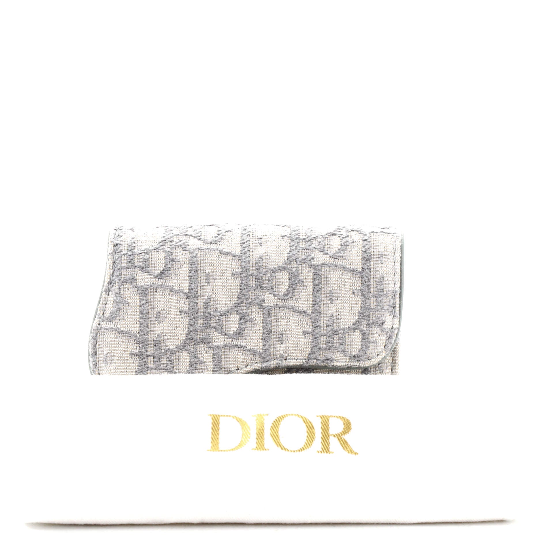 Saddle Lotus Wallet Oblique Canvas Mini