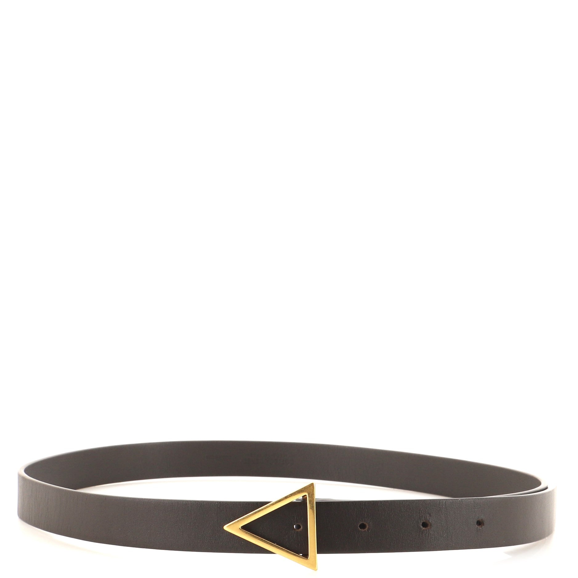 Triangle Buckle Belt Leather Thin 80