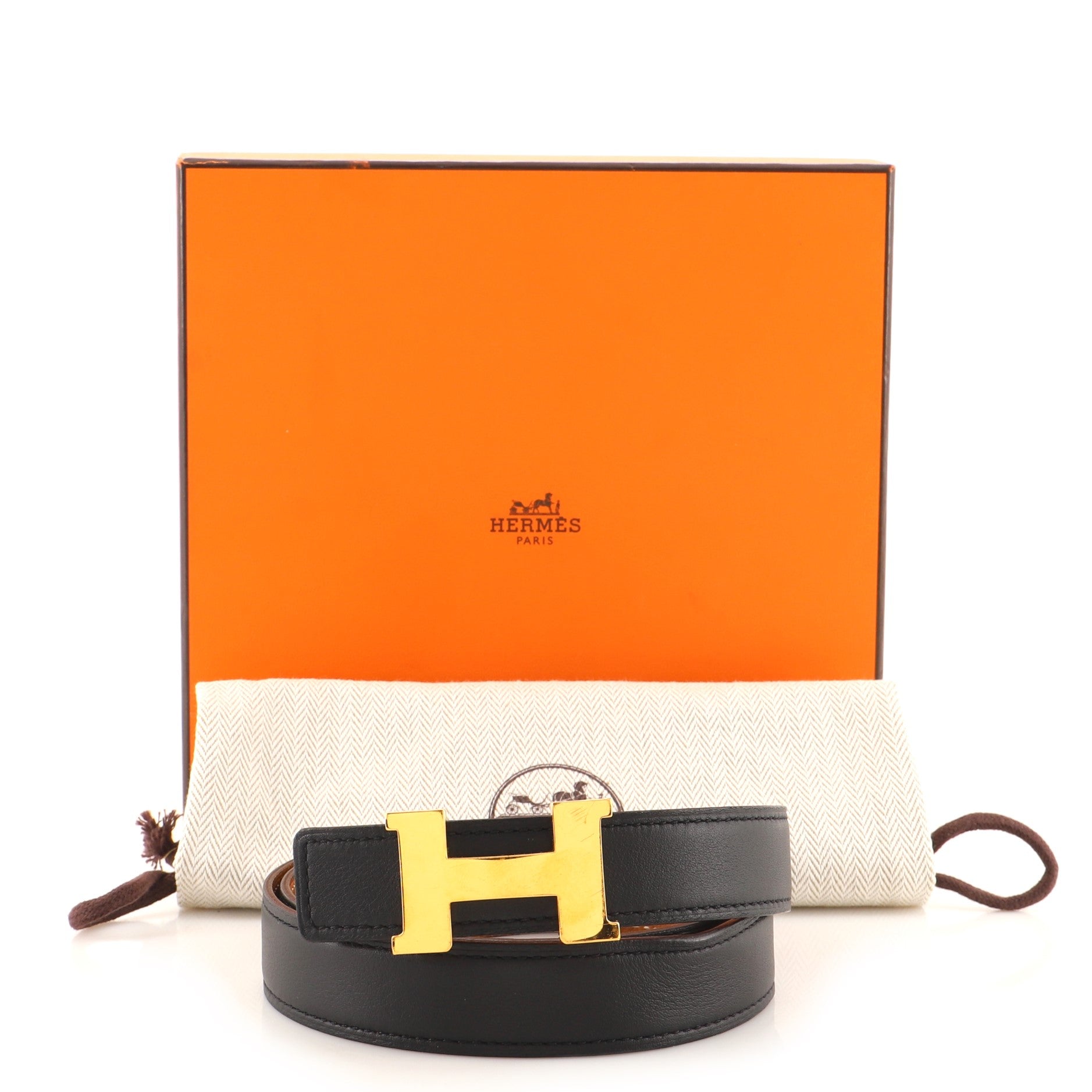 Constance Reversible Belt Leather Thin 90