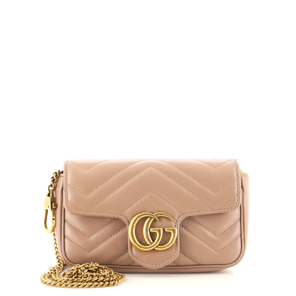 GG Marmont Flap Bag Matelasse Leather Super Mini