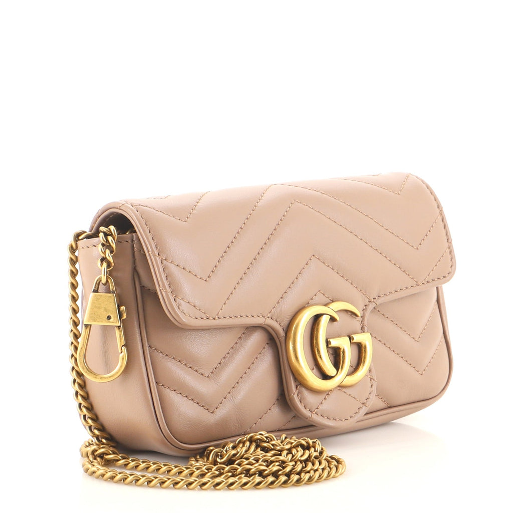 GG Marmont Flap Bag Matelasse Leather Super Mini