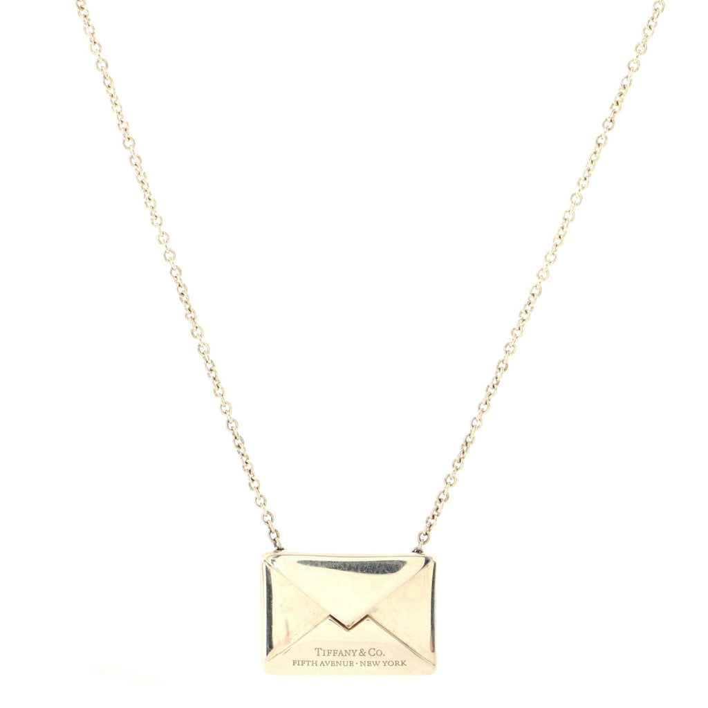 Sweet Nothings Envelope Pendant Necklace Sterling Silver