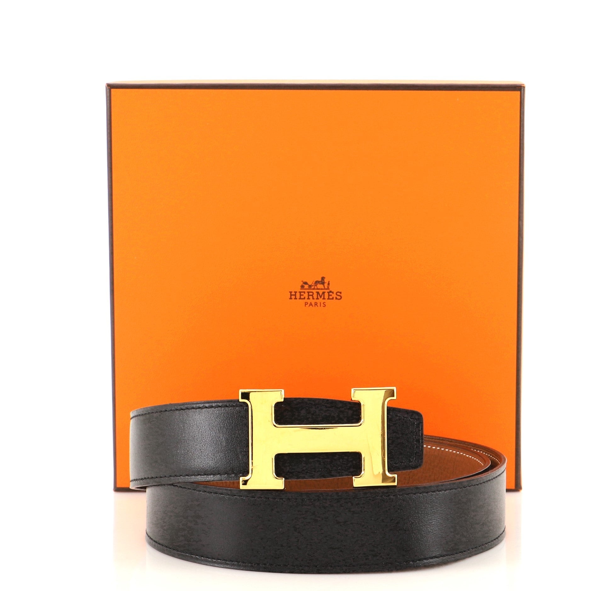 Constance Reversible Belt Leather Medium 70