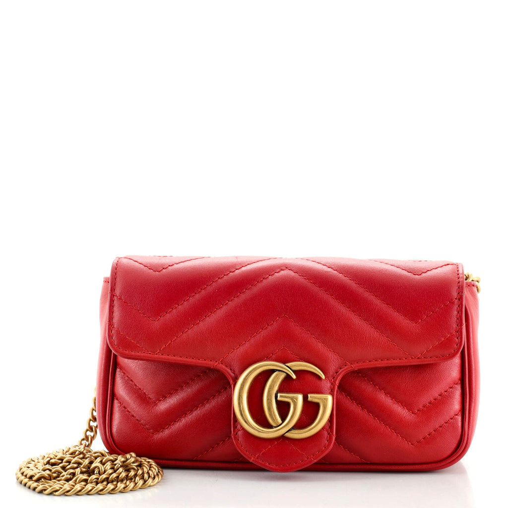 GG Marmont Flap Bag Matelasse Leather Super Mini