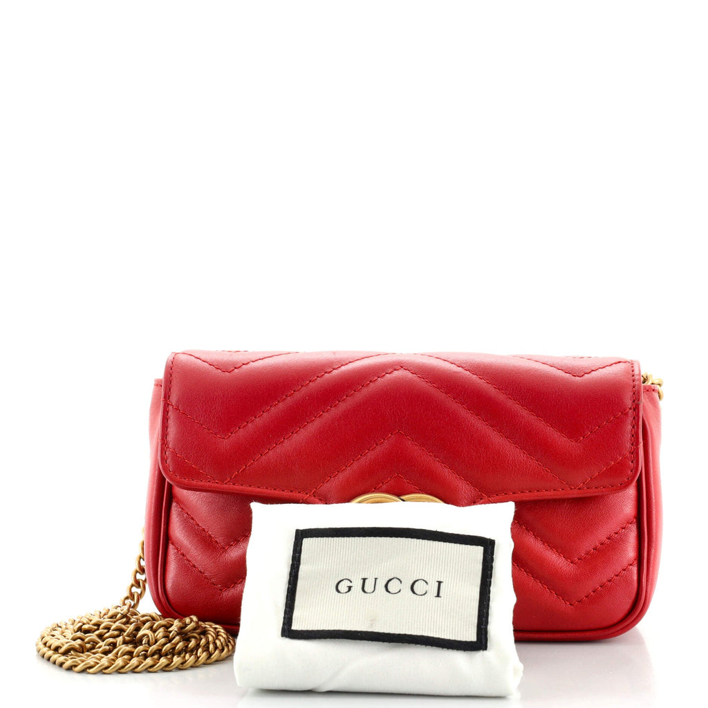 GG Marmont Flap Bag Matelasse Leather Super Mini