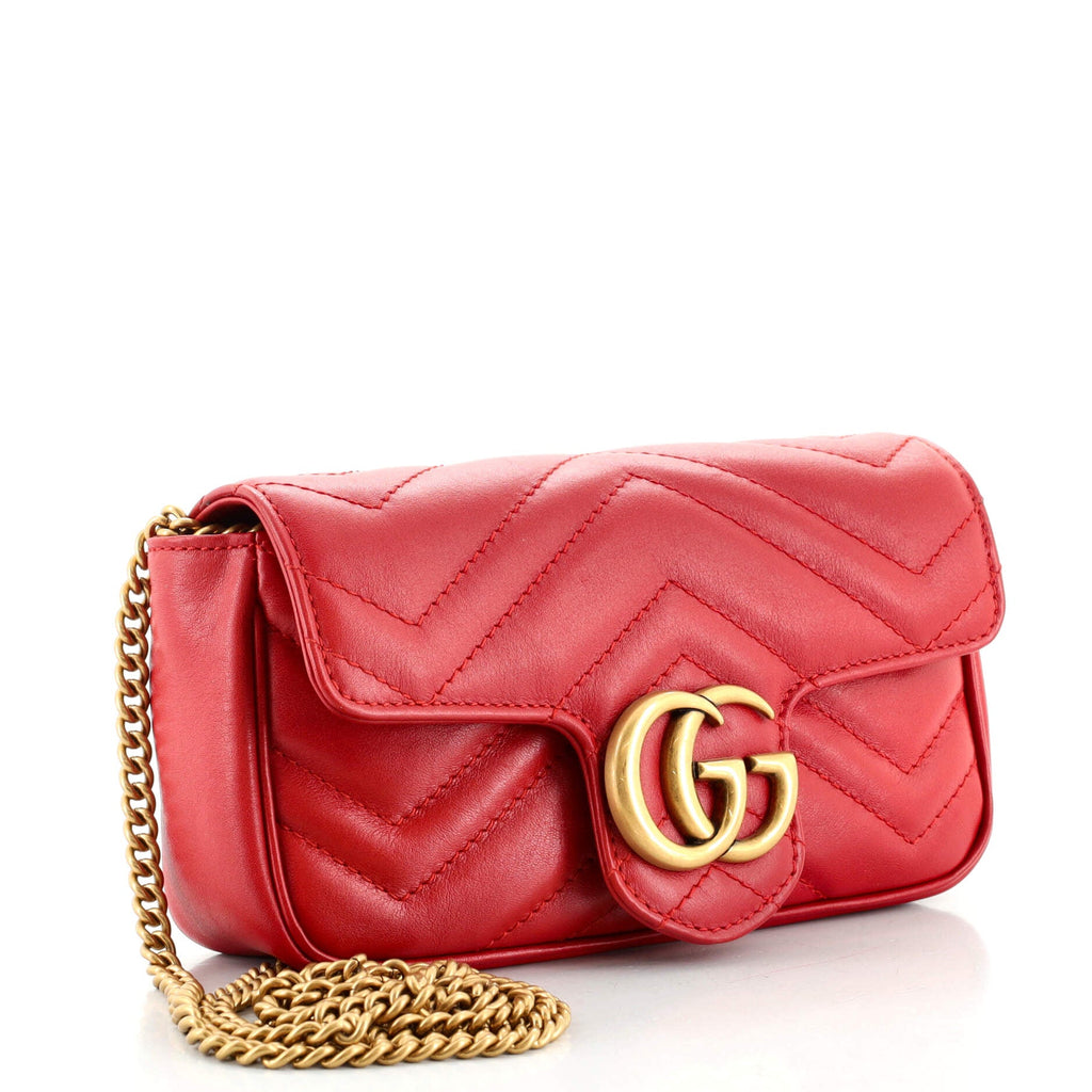 GG Marmont Flap Bag Matelasse Leather Super Mini