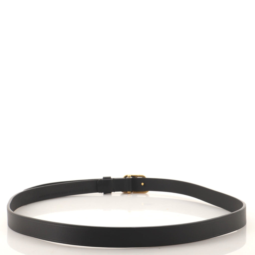 BB Belt Leather with Crystal Buckle Thin 110