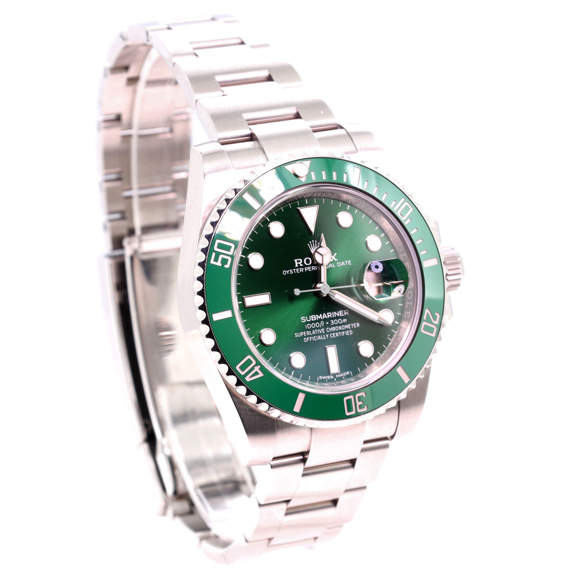 Oyster Perpetual Submariner Hulk Date Automatic Watch Stainless Steel and Cerachrom 40