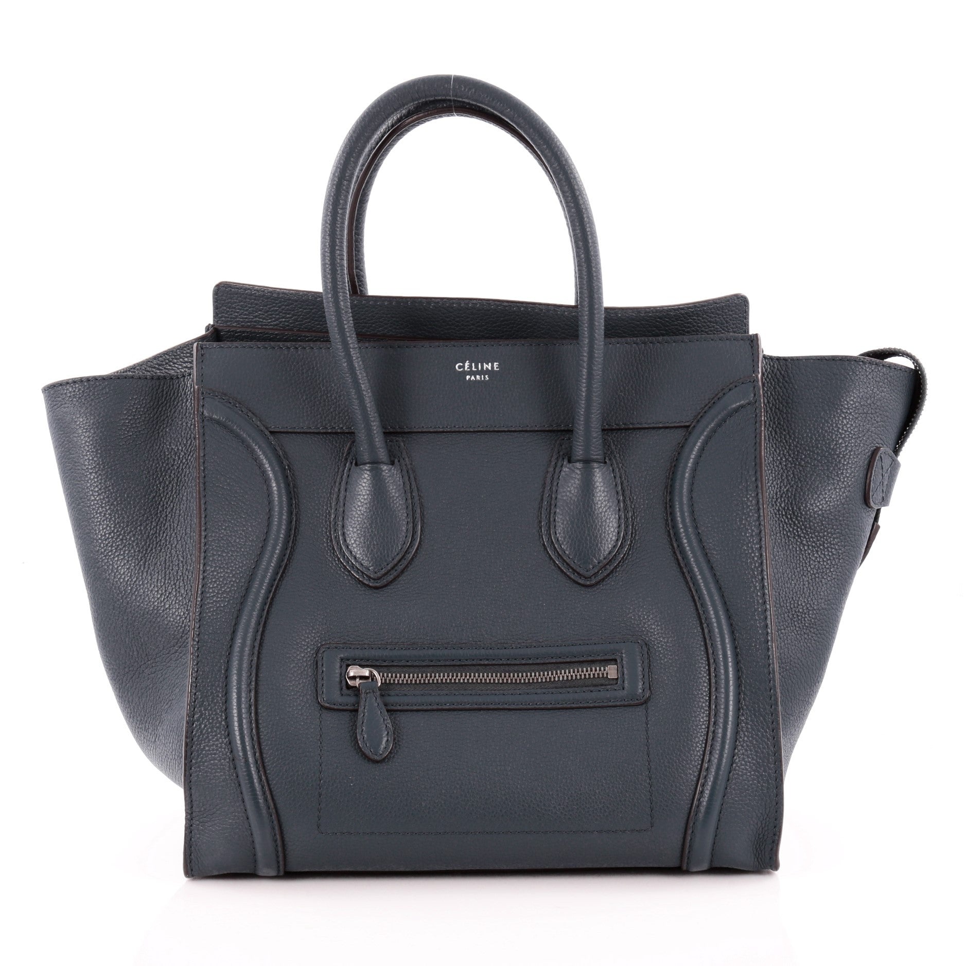 Luggage Handbag Grainy Leather Mini
