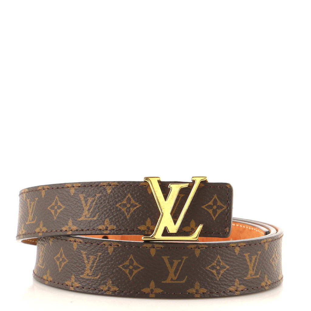 LV Initiales Belt Monogram Canvas Thin 90