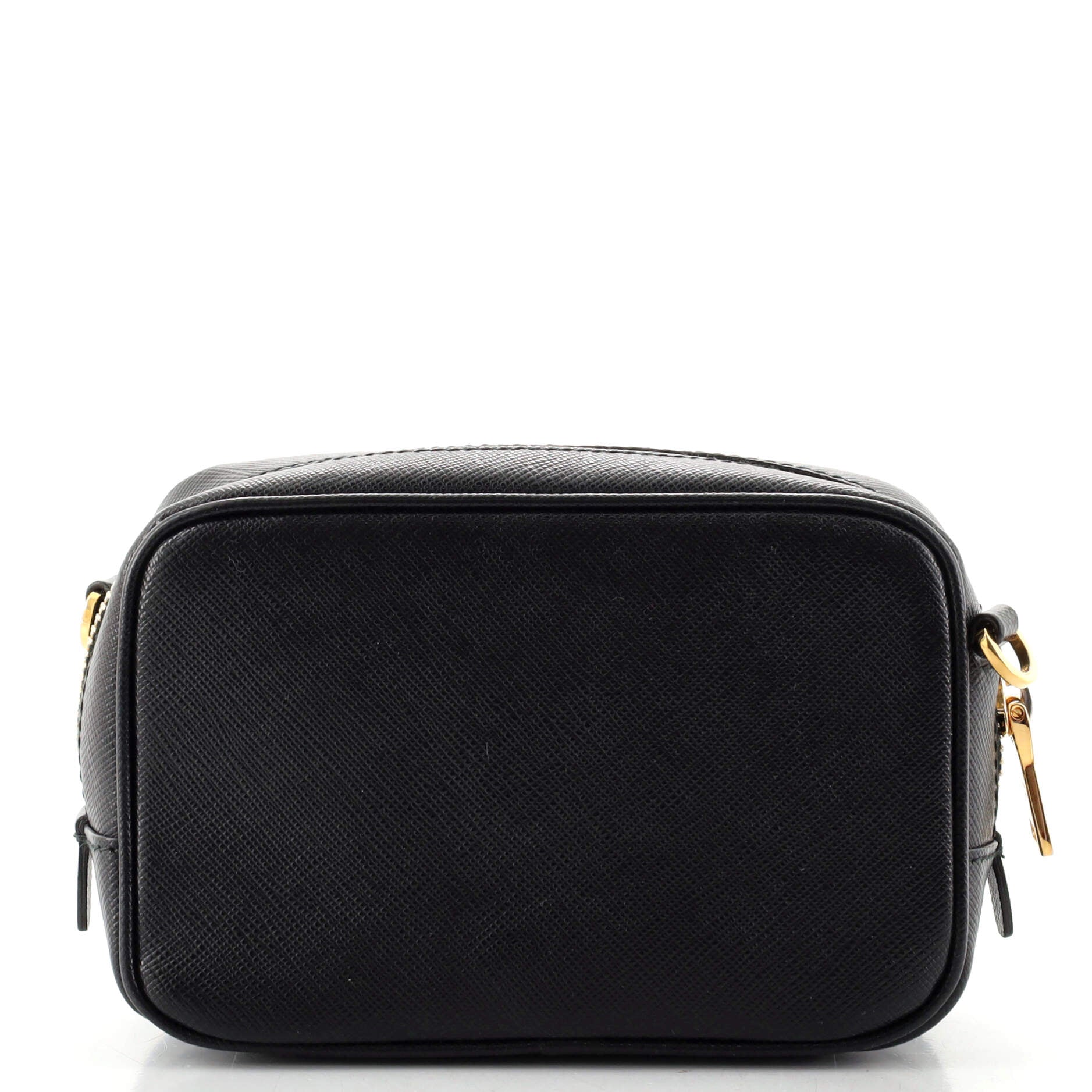 Camera Shoulder Bag Saffiano Leather Mini
