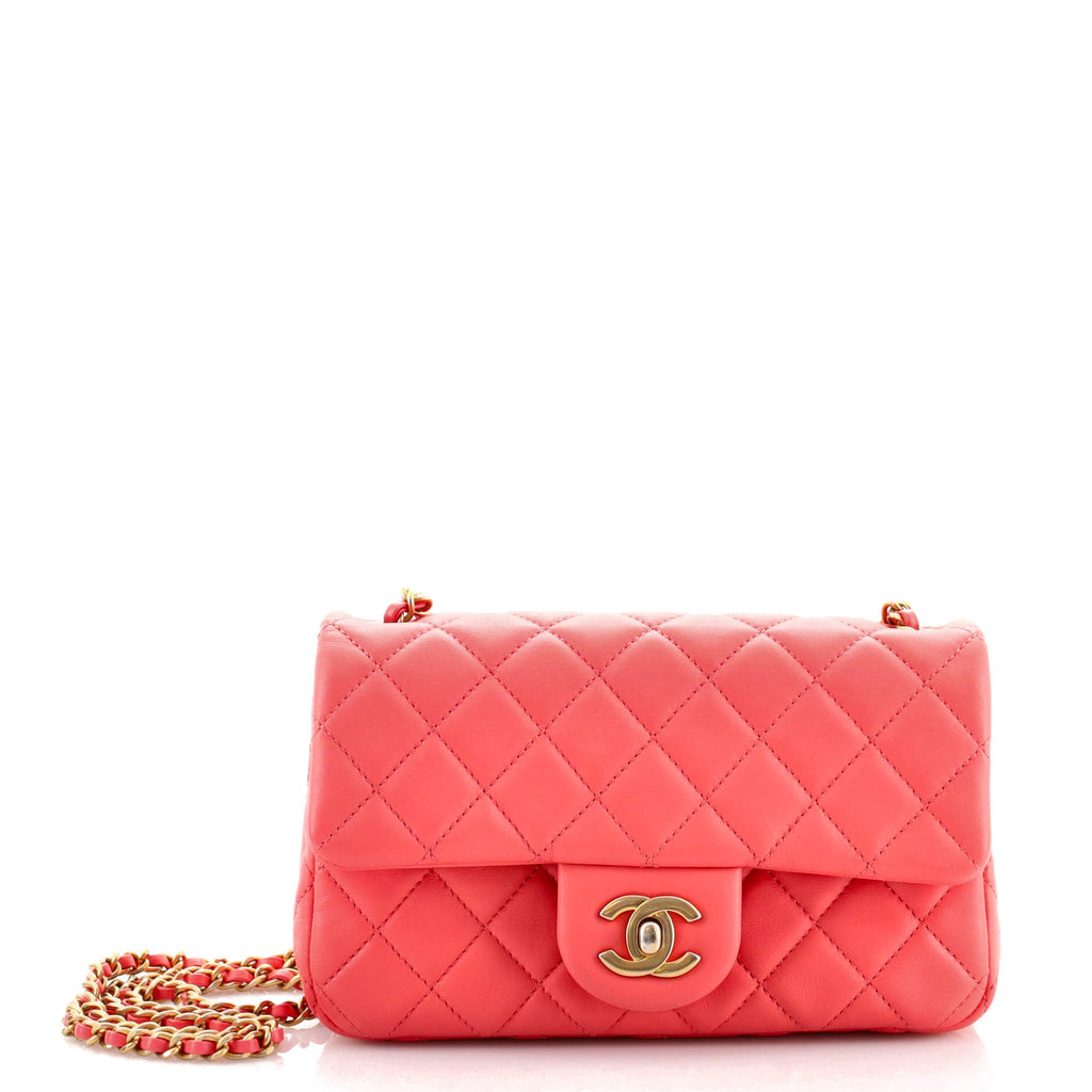 Pearl Crush Flap Bag Quilted Lambskin Mini