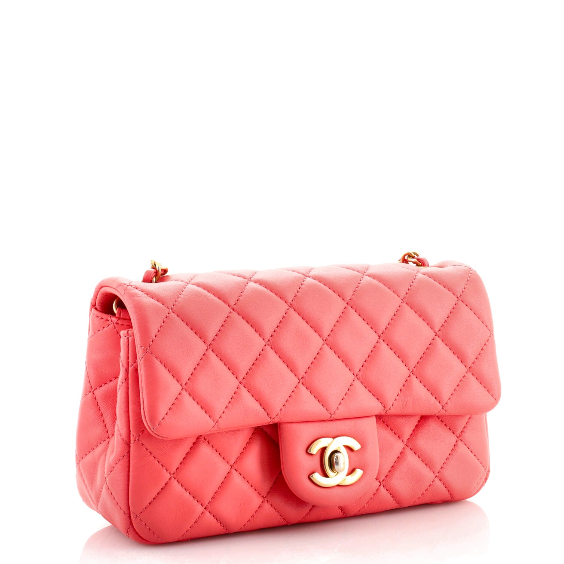 Pearl Crush Flap Bag Quilted Lambskin Mini