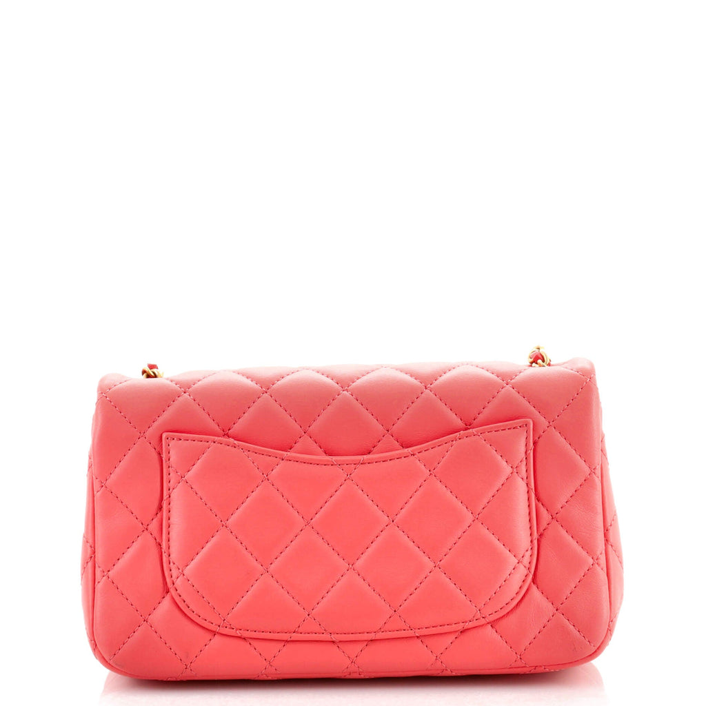 Pearl Crush Flap Bag Quilted Lambskin Mini